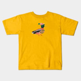 Festive Mr. Mallard Kids T-Shirt